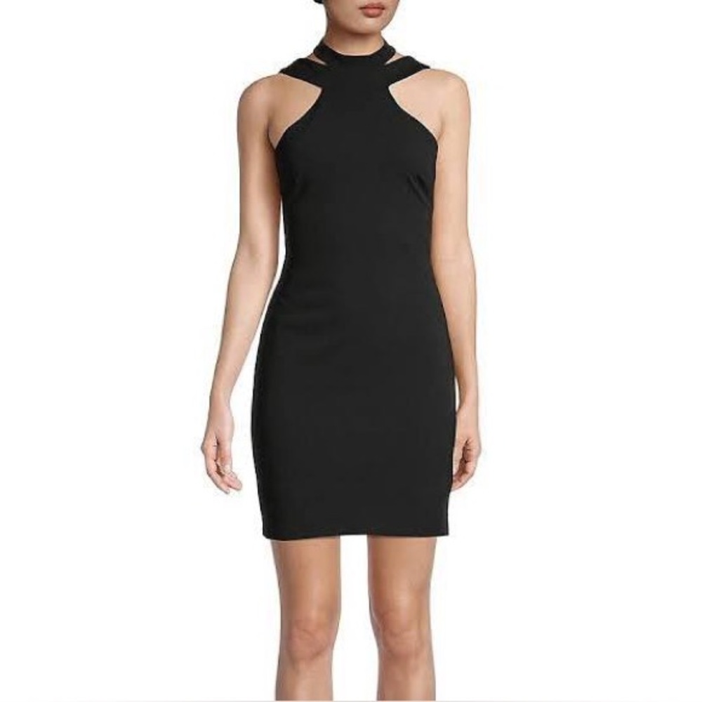 Bebe Halter Neck Mini Dress